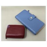 Periwinkle Pocketbook Wallet, Leather Card Wallet