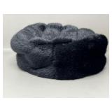 Faux Fur Pillbox Hat Cap