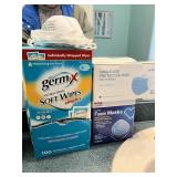 Germ Wipes & Face Masks Mask Lot