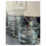 (6) Anchor Hocking Glass Prep Bowls Bowl Set