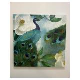 Highlighted Print on Canvas Peacock 24'x24'