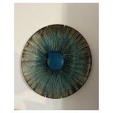 Art Glass Glittery Glass Bowl Wall Hanging