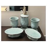 Ceramic Bathroom Soap Dispenser, Cups, Soap Trays