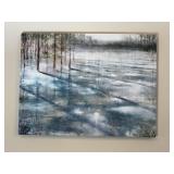 40'x30' Print on Canvas Icey Lake