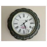 Metal Framed Shabby Chic Wall Clock