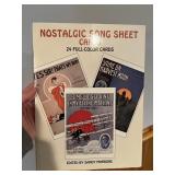 Nostalgic Song Sheet Cards Vintage Postcard Book