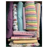 Fabric Remnants Vintage Cotton, Beaded Butterfly