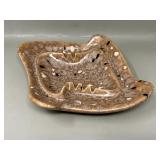 Midcentury Speckle Glaze Ashtray Vintage Tobaccian