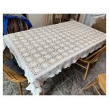 Vintage Hand Crocheted Tablecloth