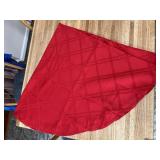 60' Round Red Soft Tablecloth Christmas
