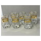 Gold Striped Turkish Tea Glasses SEE NOTE