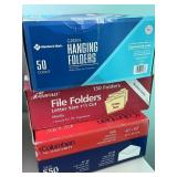 Various Size Envelopes, Hanging Folders, File