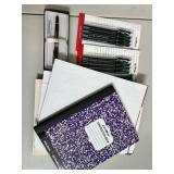 NEW Eraser Ballpoint Pens, Grid Paper, Compostion