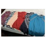 Ladies XL-2X Stretch Knit Blouses Tops Shirts