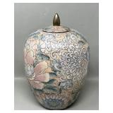 Chinoiserie Pastel Ceramic Ginger Jar