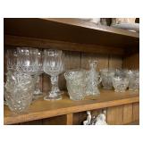 Pressed Glass Stemware, Vase etc