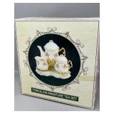 Porcelain Rose Tea Set Teaparty Mini Teaset