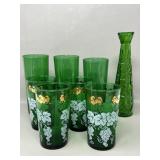 Anchor Hocking Vintage Emerald Green Glasses