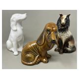 1960s Brazil Basset Hound Dog, Ceramic Dogs