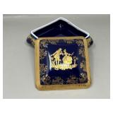 Limoges Porcelain Cobalt & Gold Trinket Box Stash