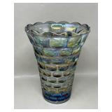 Irridescent Federal Glass Carnival Glass Vase