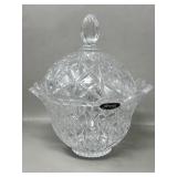 Leaded Crystal Clear Covered Candy Dish