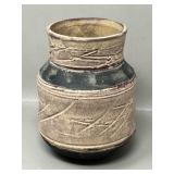 1993 Signed Stoneware Studio Pottery Vase 'Donna'