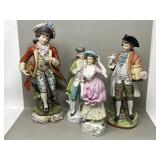 Vintage Porcelain Rococo Style Figurines Figurine