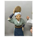 Japanese Hakata Doll, Ceramic Asian Man Figurine