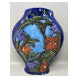 Handpainted Large Vintage Ceramic Vase