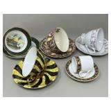 Vintage Teacups Saucers Norcrest, Regency Bone
