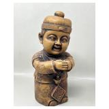 Karako Lucky Boy Chinese Wealth Figurine Resin