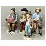 Vintage Ceramic Figurines Street Preacher, Music