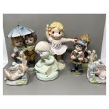 Vintage Kid Ceramic Figurines, some chippy