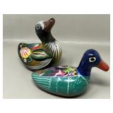 Vintage Mexican Art Pottery Terra Cotta Duck