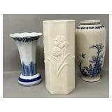 Trio of Smaller Vintage Bud Vases Flower Vases