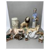 Vintage Figurines, Mug, Lion Horse School Bears