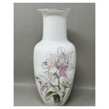 Pink Japanese Tiger Lily Porcelain Flower Vase