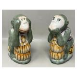 2 of the 3 Wise Monkeys See No Speak No Evil