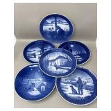 1970s Royal Copenhagen Christmas Holiday Plates