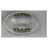 Vintage Sears Wheat Sheath Casserole Dish Glass