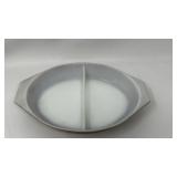 Vintage Pyrex Early American Split Casserole Dish