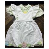 Vintage Sz5 Pinafore Mint Green Nannette Dress