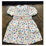 Vintage Sz5 Peter Pan Collar Stars Hearts Kids