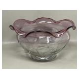 Lenox Floral Spirit Etched Handblown Ombre Glass B