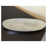 Enameled Glass Sunburst Platter