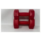 Pair of 2.5# & 5 Pound Hand Weights Red