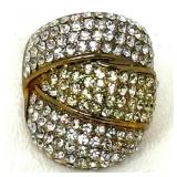 Stacked Rhinestone Statement Ring Joan Boyce