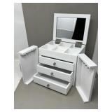 White Modernist Jewelry Box