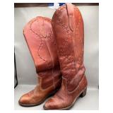 Sz 6.5 Vintage Ladies Leather Cowboy Boots